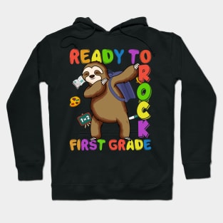 Dabbing 1st Grade Sloth Back To School Hoodie